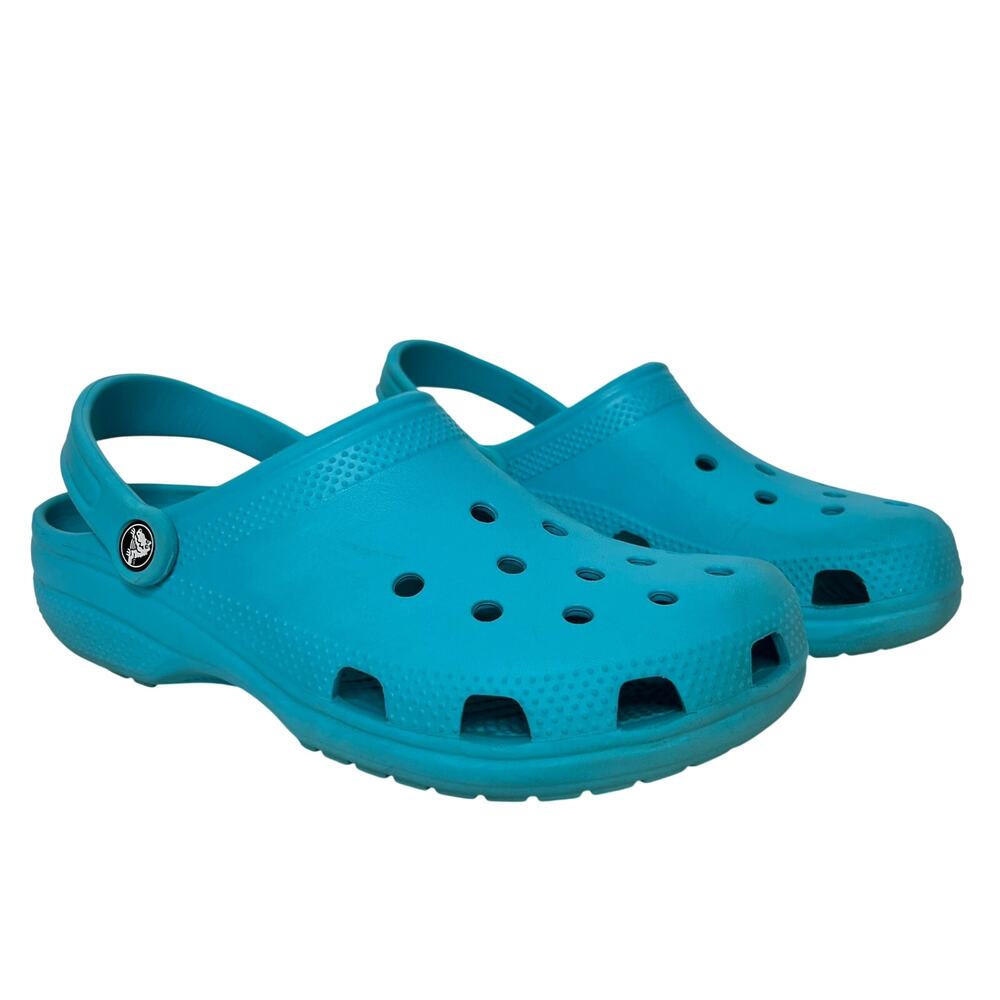 Crocs Classic Clog Aqua Blue Slip On Shoe Size Women’s 10